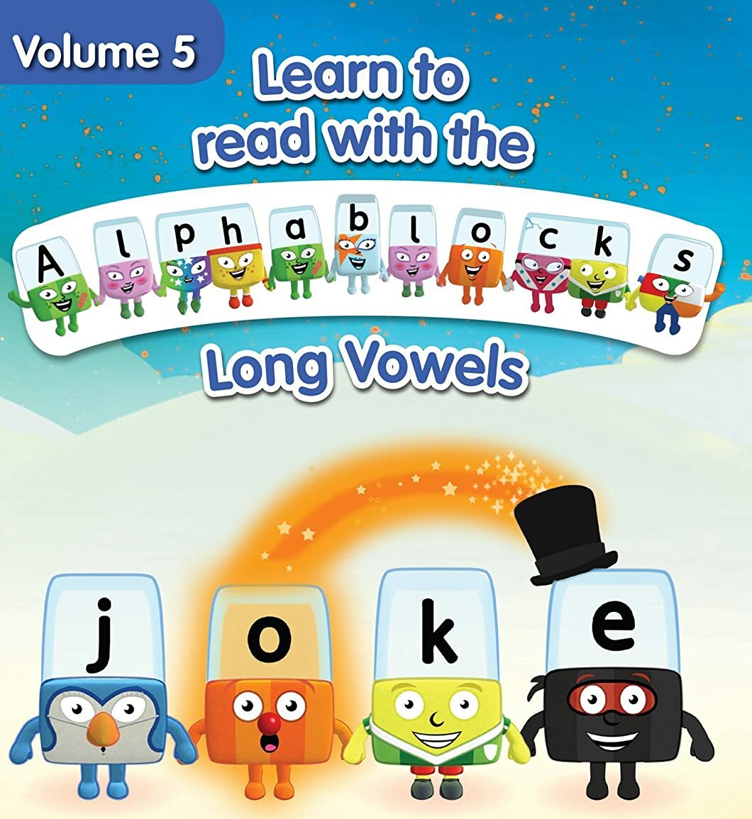 سلسلة صوتيات للاطفال تعليم اللغة الانجليزية المستوي الخامس – بدون موسيقى | Alphablocks – Long Vowels | Phonics | Level Five – No Music
