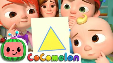 اطفال - اغاني لغة انجليزية - تعليم الأشكال والألوان - بدون موسيقى | Shapes, Colors, & Music by CoComelon - No Music